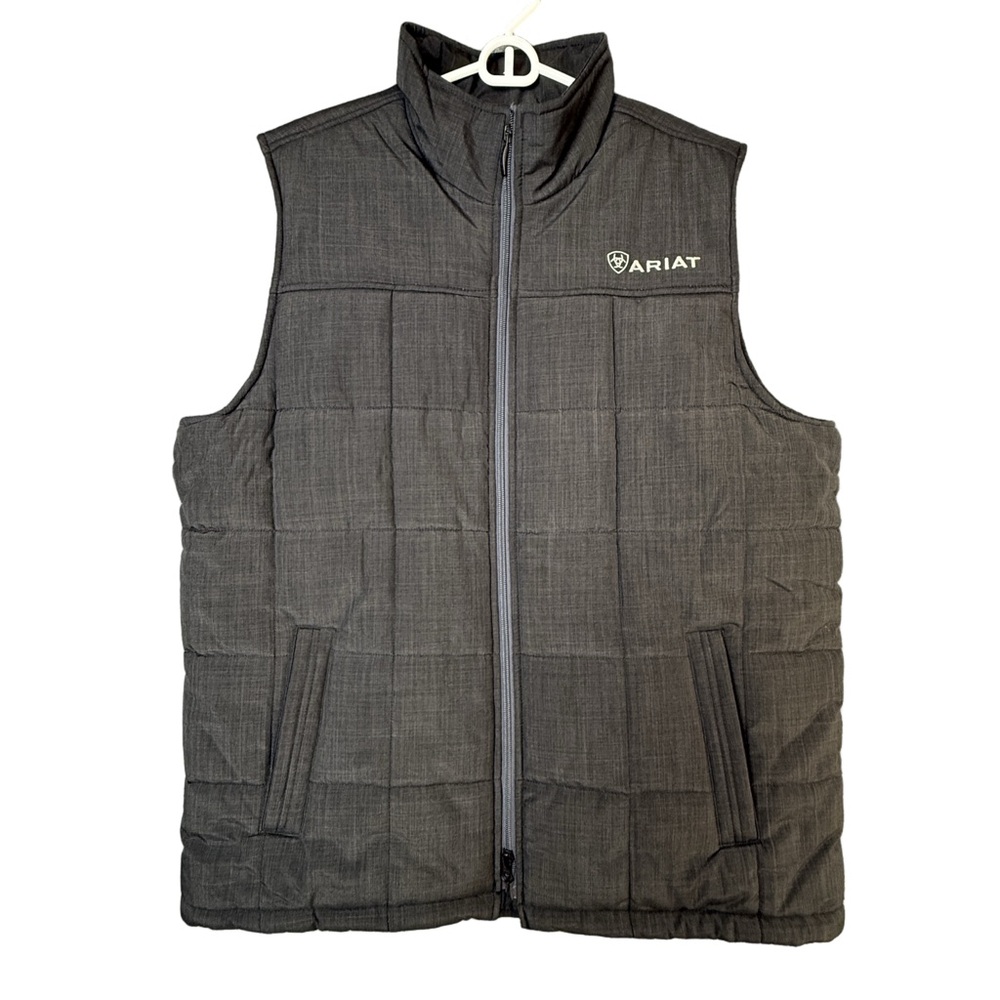 Ariat Gray Quilted Vest